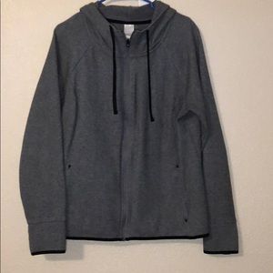 Dark Grey Danskin Zipper Lightweight Hoodie
